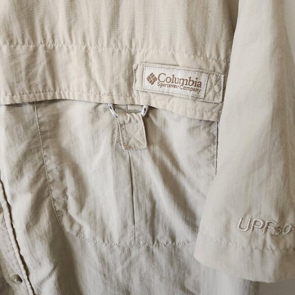 Columbia PFG Vented Fishing Shirt - Tan - Fits M/L - Picture 3 of 5